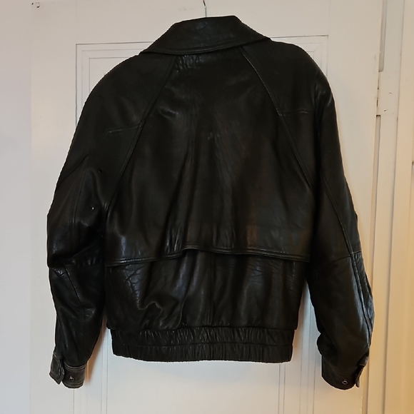 Marc New York Men's vintage Black Leather Jacket, 1980s, Lux, Sz Sm. Leather - Picture 8 of 13